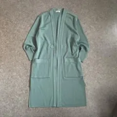 【美品】vintage ロング ニットカーディガン ウール100%