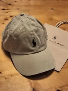 【新品タグ付き】ポロラルフローレン　キャップ　男女兼用　ベージュ