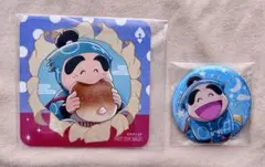 新品】おそ松さん Webくじ第11弾 チョロ松 缶バッジ ウッドコースター