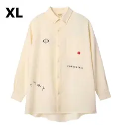 ヨルシカ　一人称　ロングシャツ　A アイボリー　XL