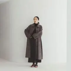美品 フォグリネンワーク あっこたん別注 そよ風リネンコート Aライン