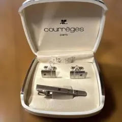 courrèges　タイバーカフスセット
