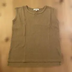 GLOBAL WORK キッズXL ノースリーブTシャツ ブラウン