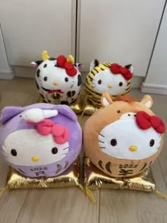 ハローキティ 干支デザイン ぬいぐるみ 6体セット