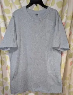 UNIQLO U クルーネックTシャツ XL グレー 半袖 シンプル メンズ