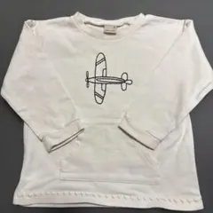 petit main 飛行機刺繍 トレーナー 100cm