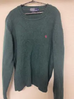 Polo Ralph Lauren ウールセーター Lサイズ ダークグリーン