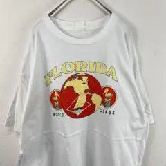 USA製 90s florida シングルステッチ Tシャツ 白Tシャツ 白T