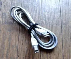 USB 2.0 Type-A オスto Type-B オスケーブル1ⅿ　グレー