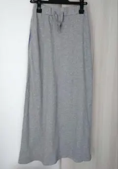 【新品タグ付】グレー スウェット ロングスカート