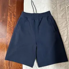 UNIQLO:C スウェットワイドショーツ　ネイビー　Sサイズ