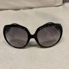 Dior ブラックラウンドサングラス　glossy
