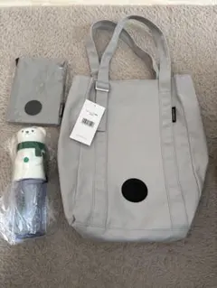 スタバ福袋2026 トートバッグ、サコッシュ、ボトルオコジョ3点セット