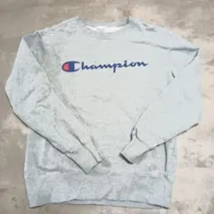 Champion チャンピオン スウェット Mグレー ロゴプリント