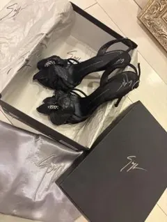 Giuseppe Zanotti Design ブラックサンダル　37