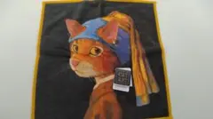 CAT ART ハンカチ ブルーミング中西