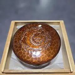 No.460 『鯉』／銅蟲／広島／伝統工芸品／銅虫清作／銅製／飾皿 No.460 「鯉／銅蟲／広島／伝統工芸品／銅虫清作／銅製／飾皿