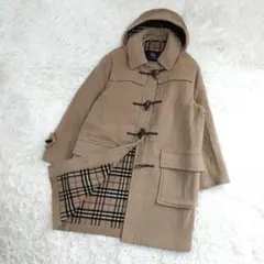 20128✨️バーバリーロンドン 46 ノバチェック ウール ダッフルコート