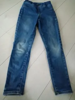 GU　130 あったかデニムパンツ