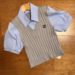 【GORGE】ドッキング半袖カットソー