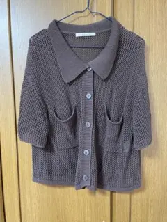 stola. 透かし編み 半袖カーディガンのサムネイル