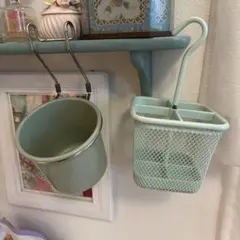 IKEA フルタンプ　ウップダテラ　小物入れ　キッチン収納　ミントグリーンのサムネイル