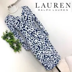 ローレンラルフローレンドレスカシュクールワンピース