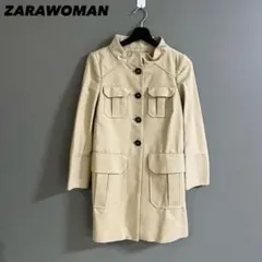 【a2924】ZARA WOMAN 希少 新品 チェスターコート ベージュ S