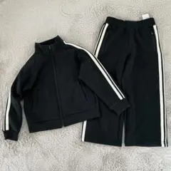 ユニクロ　キッズ　ドライスウェットフルジップジャケットズボン120cm　ブラック