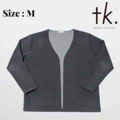 TAKEO KIKUCHI オーバーサイズ カーディガン グレー Mのサムネイル