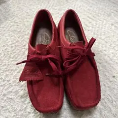 Clarks Wallabees レッド モカシン