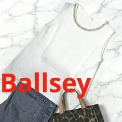 Ballsey ビジュー　ノースリーブニットトップス Lサイズ ボールジィのサムネイル