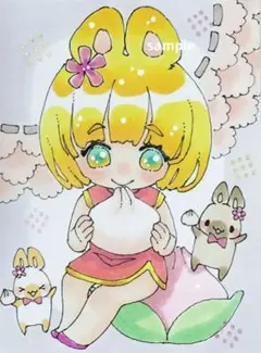 手描きイラスト　ミニイラスト　原画