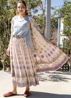 ★お値下げしました★チャイハネ☆ヨウエンスカート ベージュ