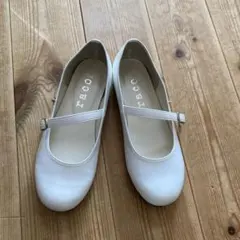 ホワイト子供用フォーマルシューズ 合成皮革