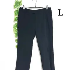 23区・L ブラック スラックスパンツ ストレートパンツ オンワード樫山