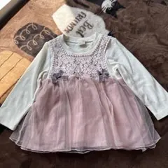 petit main レースチュールトップス 80cm