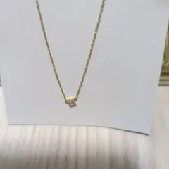 ageteゴールドダイヤモンドネックレス