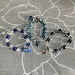 ブレスレットセット（ビーズ・チャーム付き）