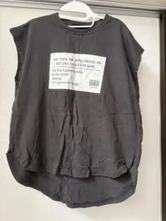 SHISKY Tシャツ 160サイズ グレー 英字プリントのサムネイル