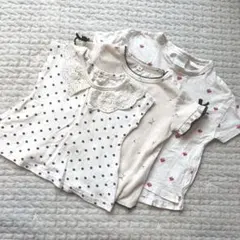 80cmサイズ相当カットソー ３枚セット