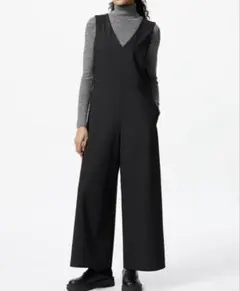 【美品】UNIQLO ジャンプスーツ 黒 XL