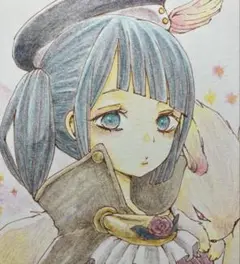 手描きイラスト オリジナル 女の子 旅