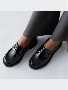 UNIQLO C コンフィールタッチ ローファー ブラック