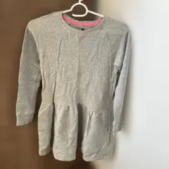 UNIQLO グレー 長袖ワンピース 130