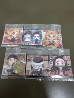 鬼滅の刃　デフォルメシール　ウエハース其の３　６枚セット