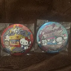 サンリオキャラクターズ　キティキラキラBIG缶バッジ2