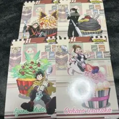 u*i様 僕のヒーローアカデミア　購入特典イラストシート　緑谷出久&爆豪勝己&相