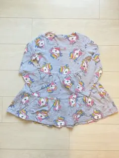 H&M ユニコーン柄 長袖ワンピース US 6