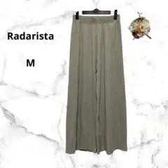 ラダリスタ　プリーツワイドパンツ　ウエストゴム 高見え　オフィスカジュアル　M